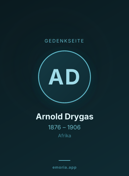 Gedenkportrait von Arnold Drygas