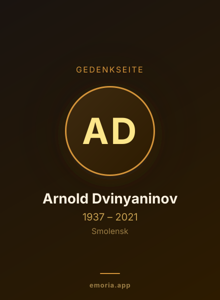 Gedenkportrait von Arnold Dvinyaninov