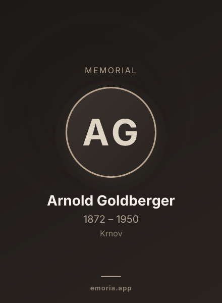 Memorial portrait of Arnold Goldberger