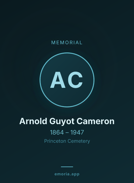 Memorial portrait of Arnold Guyot Cameron
