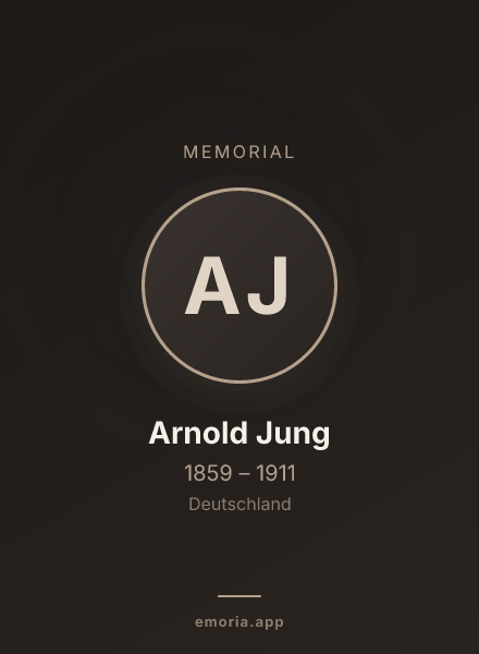 Memorial portrait of Arnold Jung