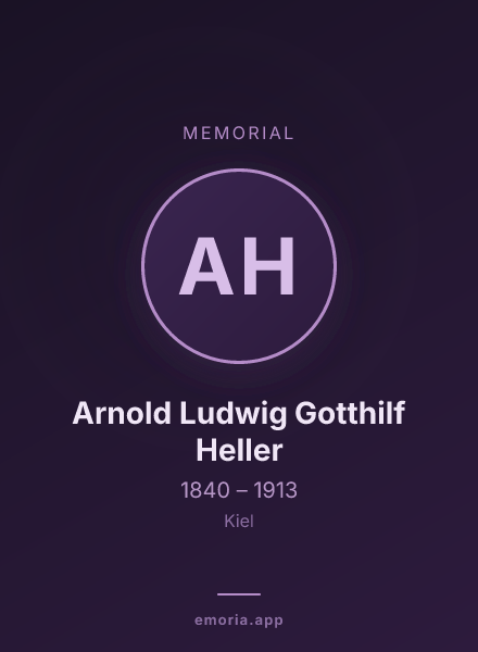 Memorial portrait of Arnold Ludwig Gotthilf Heller