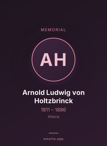 Memorial portrait of Arnold Ludwig von Holtzbrinck