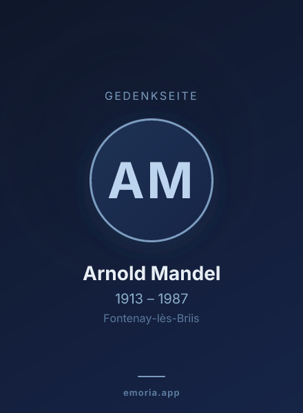 Gedenkportrait von Arnold Mandel