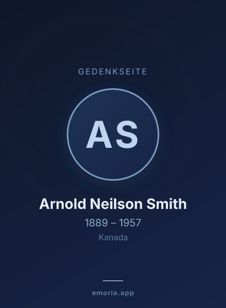 Gedenkportrait von Arnold Neilson Smith