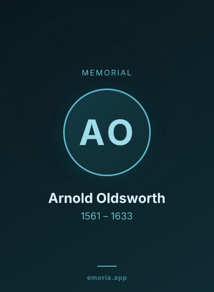 Memorial portrait of Arnold Oldsworth