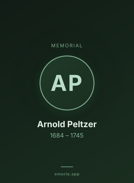 Memorial portrait of Arnold Peltzer