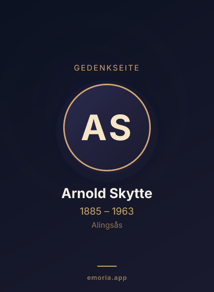Gedenkportrait von Arnold Skytte