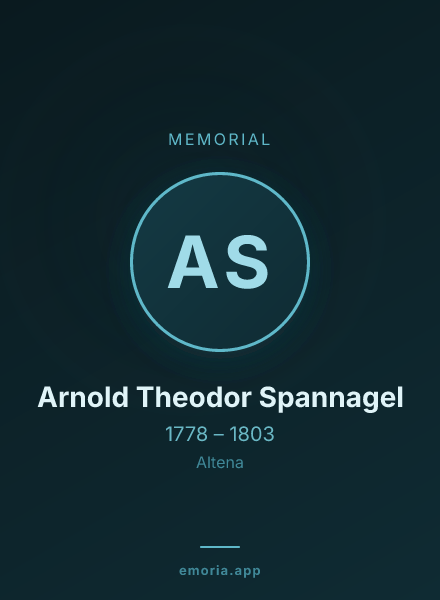 Memorial portrait of Arnold Theodor Spannagel