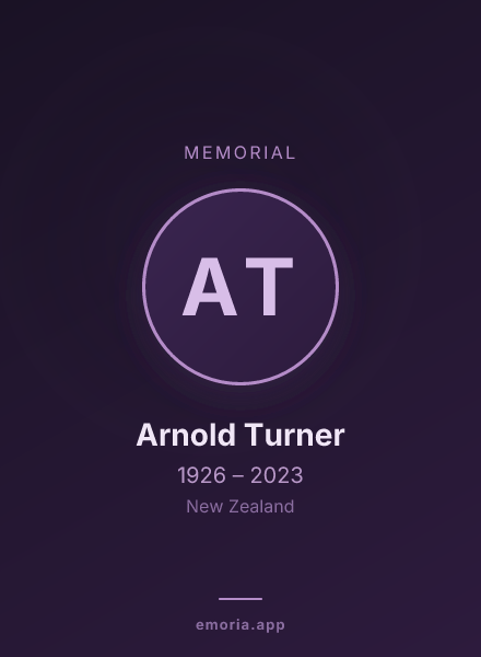 Memorial portrait of Arnold Turner