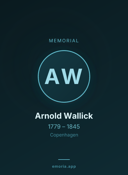 Memorial portrait of Arnold Wallick