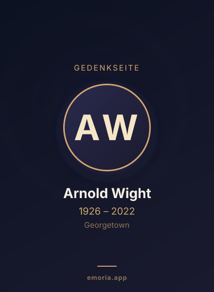 Gedenkportrait von Arnold Wight