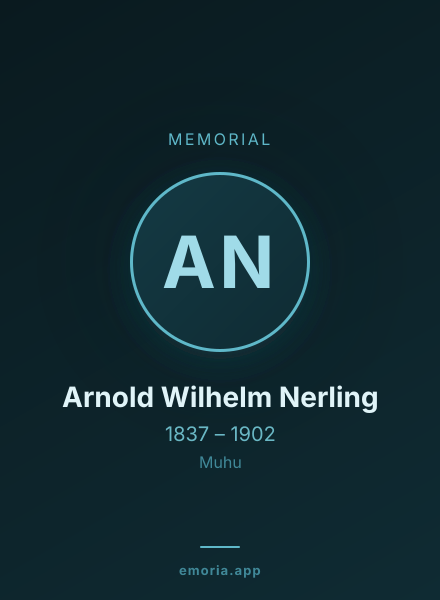 Memorial portrait of Arnold Wilhelm Nerling