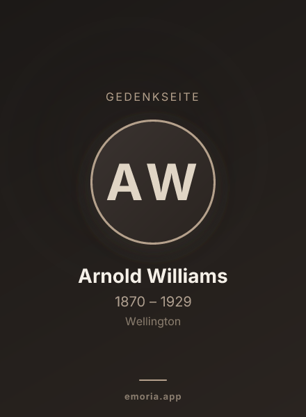 Gedenkportrait von Arnold Williams