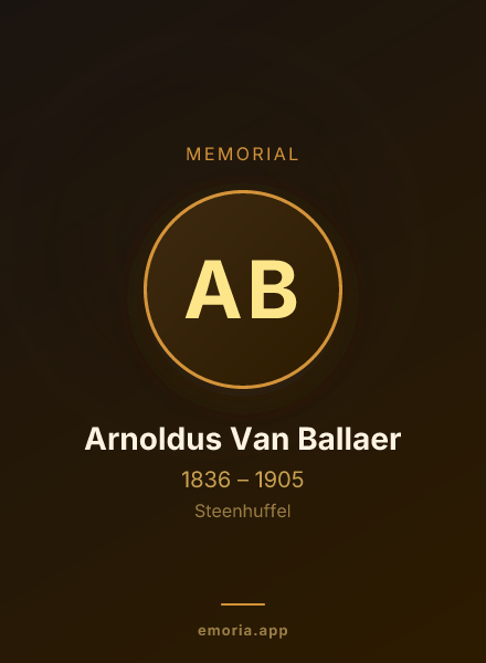 Memorial portrait of Arnoldus Van Ballaer