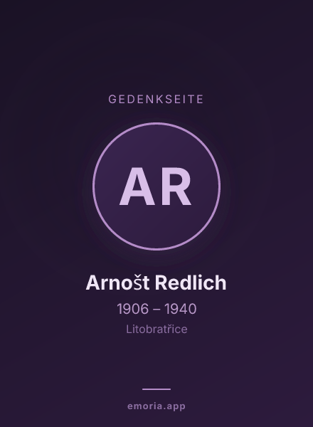 Gedenkportrait von Arnošt Redlich