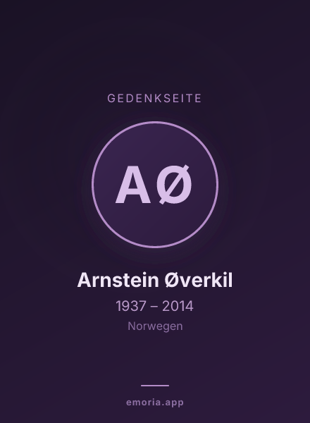 Gedenkportrait von Arnstein Øverkil