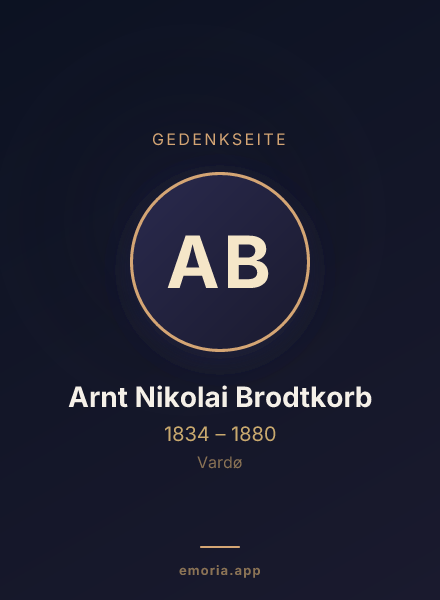 Gedenkportrait von Arnt Nikolai Brodtkorb