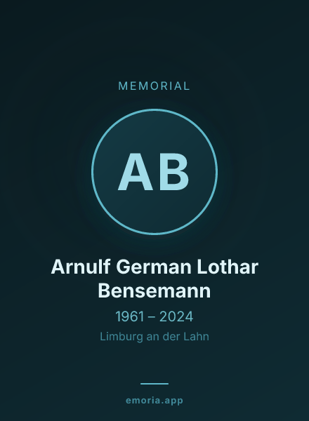 Memorial portrait of Arnulf German Lothar Bensemann