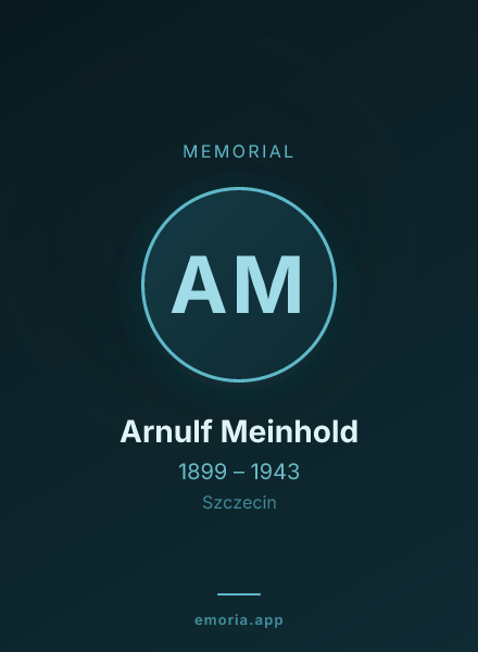 Memorial portrait of Arnulf Meinhold