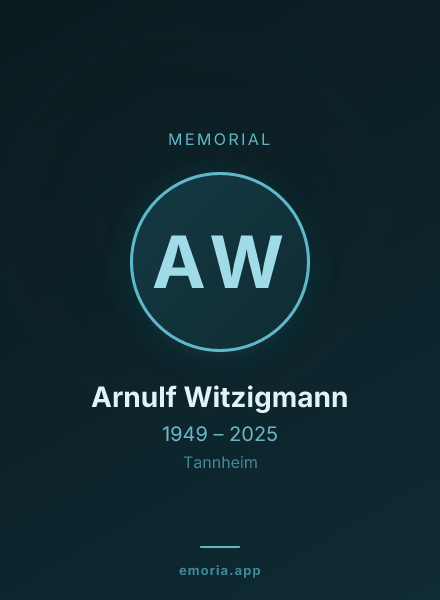 Memorial portrait of Arnulf Witzigmann