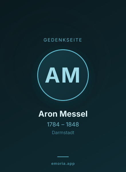 Gedenkportrait von Aron Messel