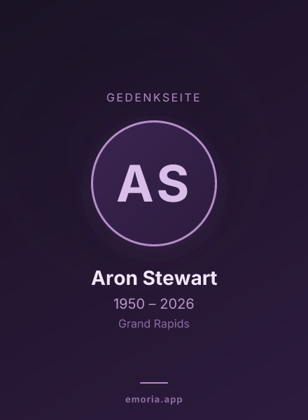 Gedenkportrait von Aron Stewart