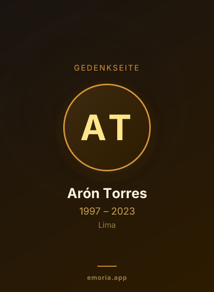 Gedenkportrait von Arón Torres
