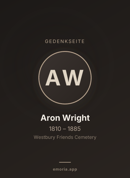 Gedenkportrait von Aron Wright