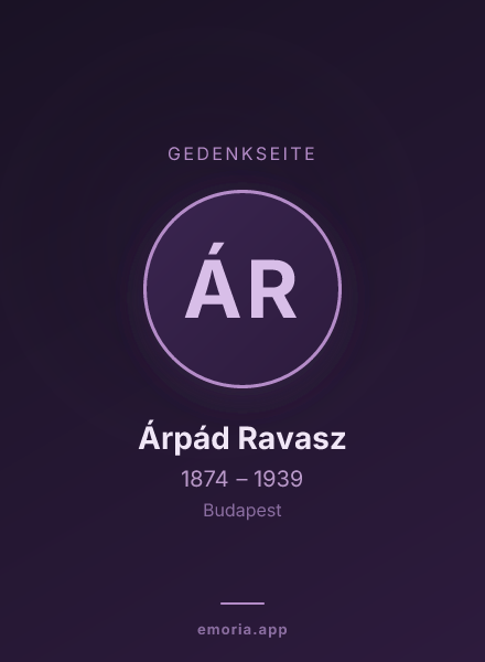 Gedenkportrait von Árpád Ravasz