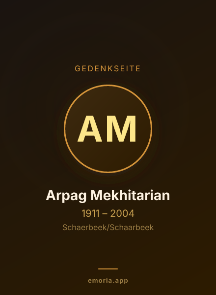 Gedenkportrait von Arpag Mekhitarian