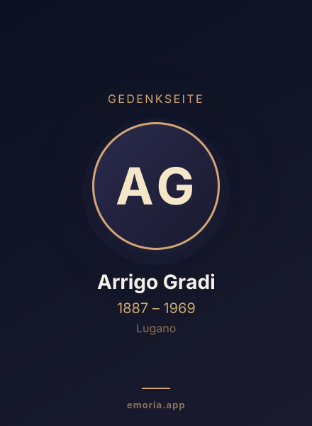Gedenkportrait von Arrigo Gradi