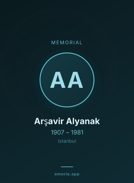 Memorial portrait of Arşavir Alyanak