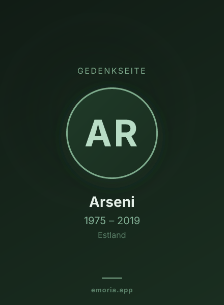 Gedenkportrait von Arseni