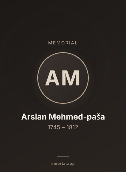 Memorial portrait of Arslan Mehmed-paša