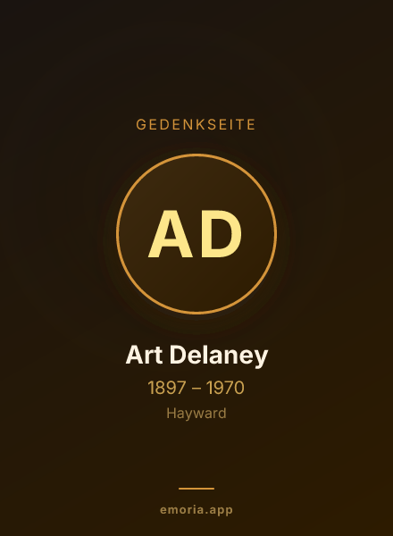Gedenkportrait von Art Delaney