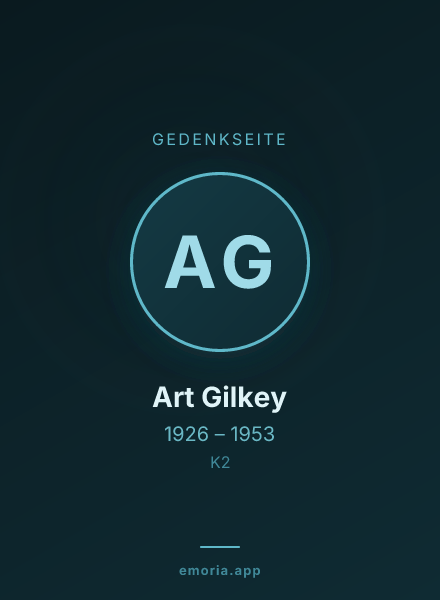 Gedenkportrait von Art Gilkey