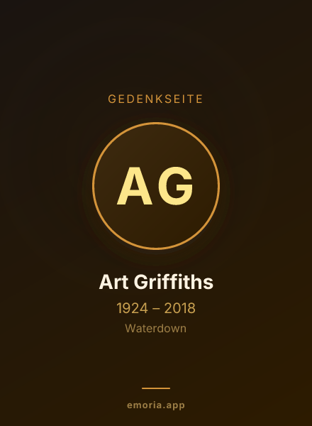 Gedenkportrait von Art Griffiths