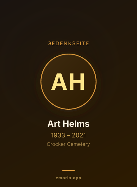 Gedenkportrait von Art Helms