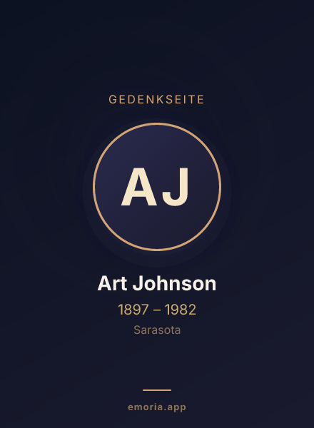 Gedenkportrait von Art Johnson