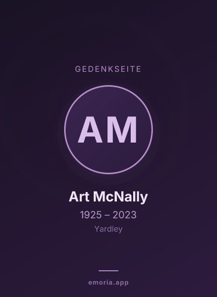 Gedenkportrait von Art McNally