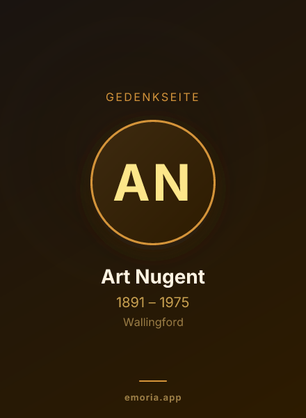 Gedenkportrait von Art Nugent
