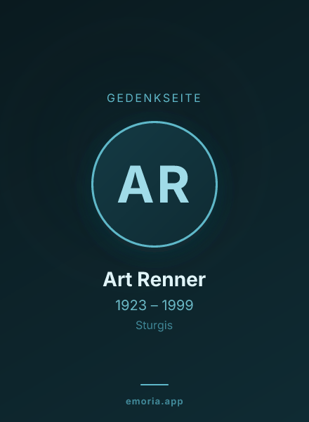 Gedenkportrait von Art Renner