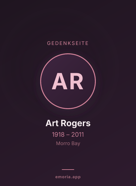 Gedenkportrait von Art Rogers
