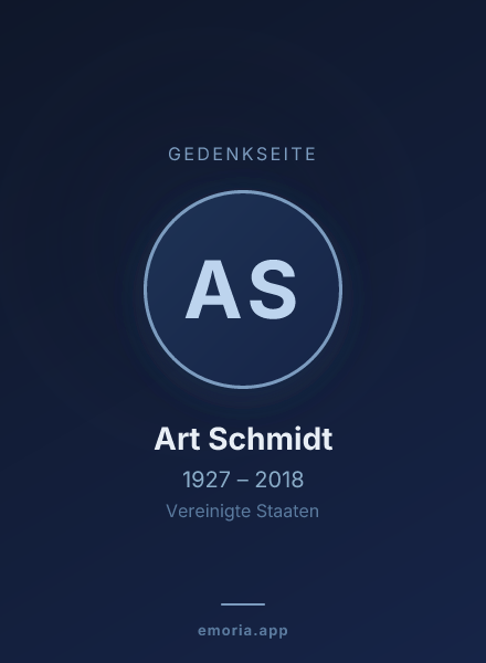Gedenkportrait von Art Schmidt