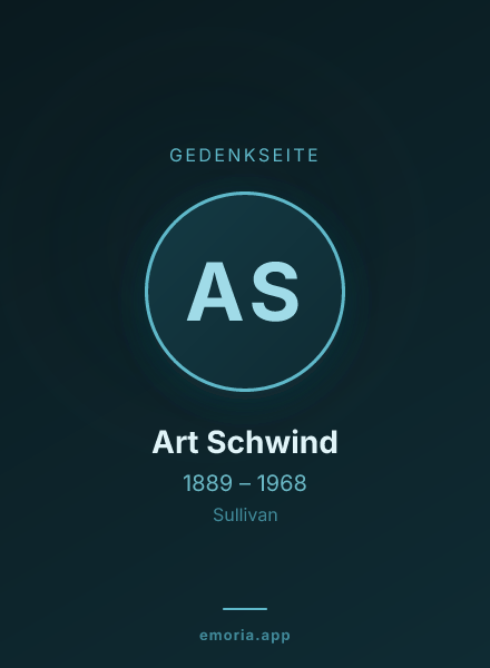 Gedenkportrait von Art Schwind