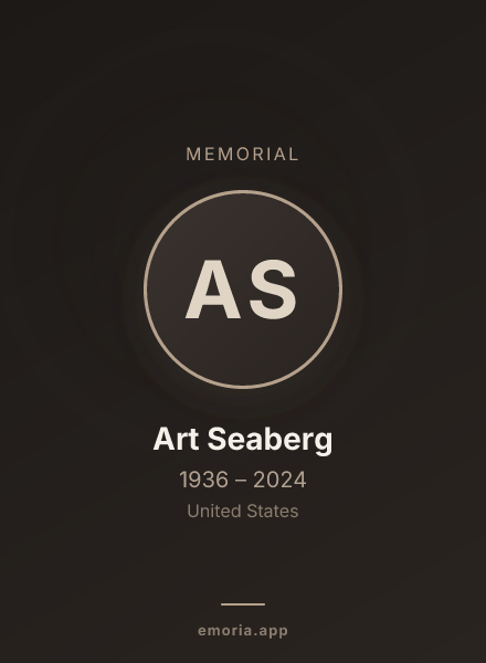 Memorial portrait of Art Seaberg