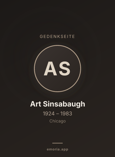 Gedenkportrait von Art Sinsabaugh