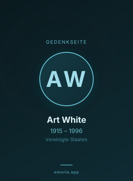 Gedenkportrait von Art White