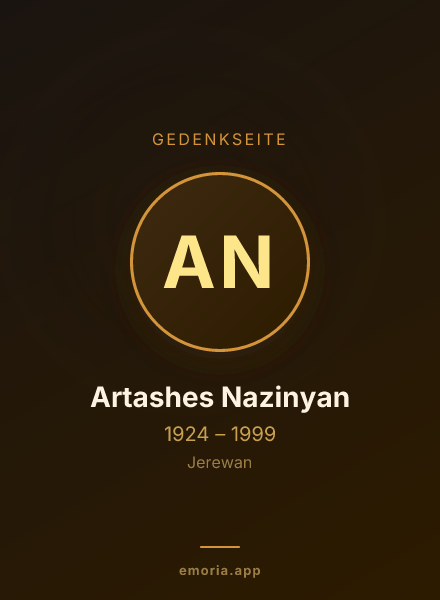 Gedenkportrait von Artashes Nazinyan